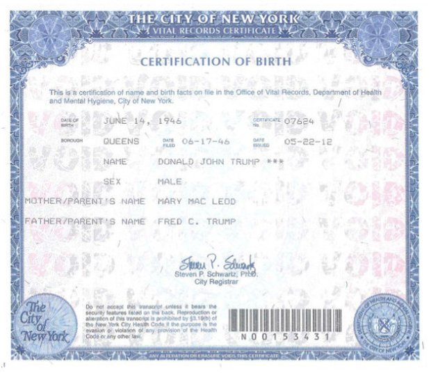 trump-nyc-birth-certificate